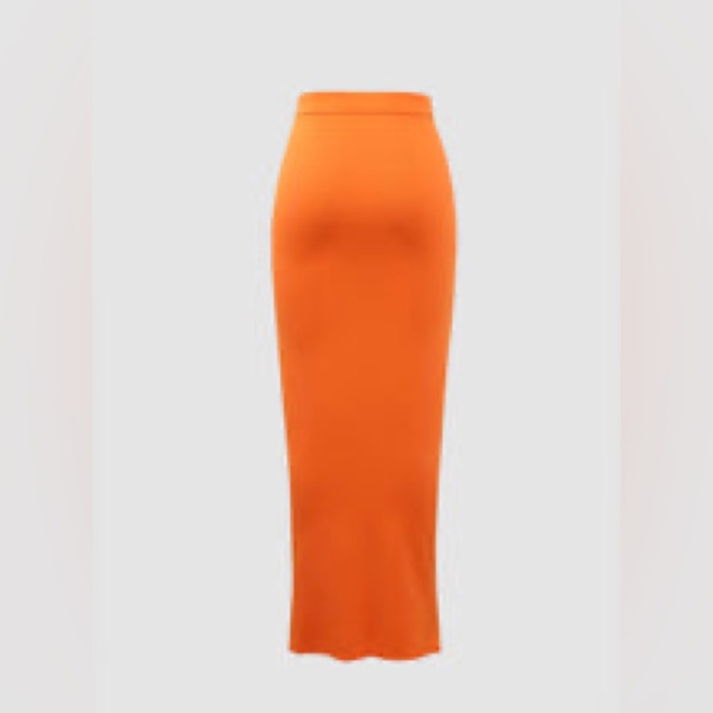 Orange Ruffled Skirt Set - Picture 6 of 7